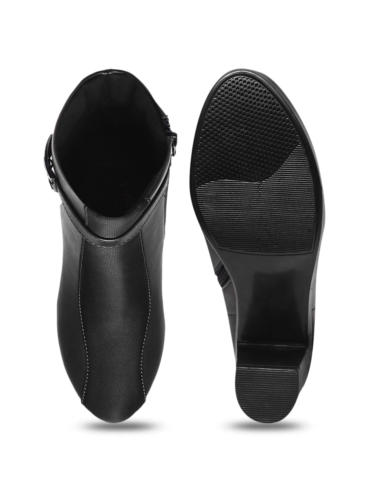 Shoetopia Women's Black Casual Boots