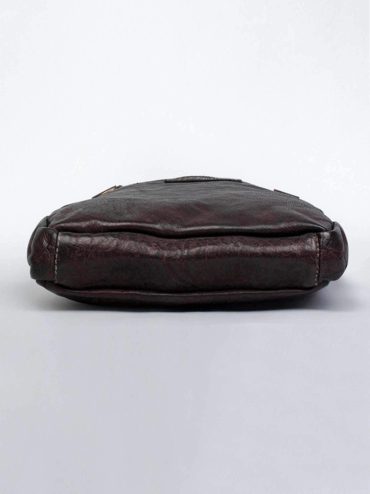 Art N Vintage Oliver Brown Leather Solid Medium Cross Body Bag