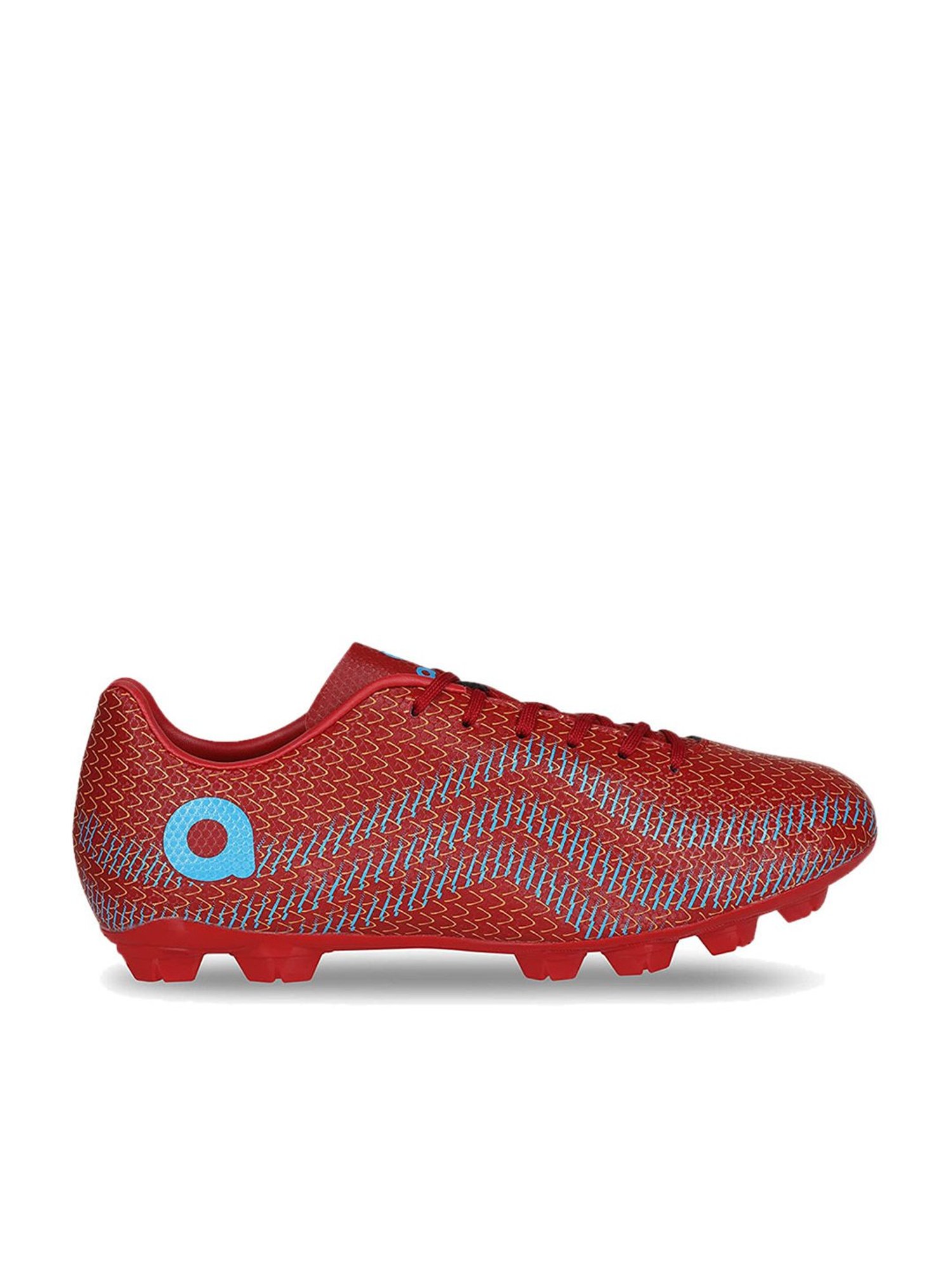 AIVIN Men's Rattle Snake Red Football Shoes