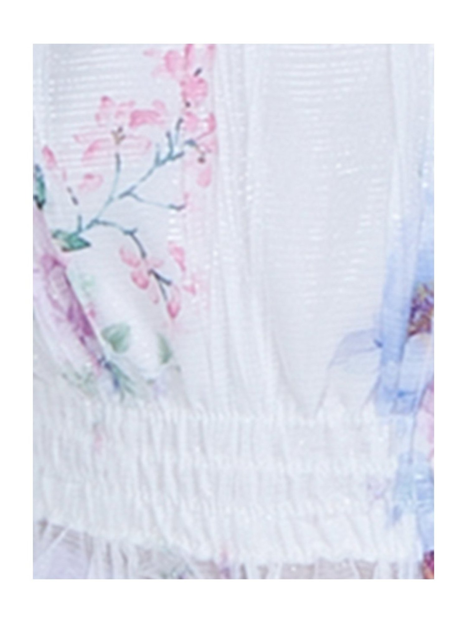 Peppermint Kids Purple & White Floral Print Top with Culottes