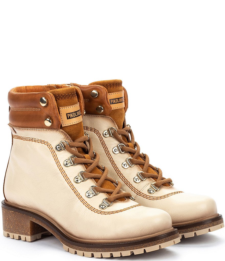 Pikolinos Aspe W9Z Leather Lace-Up Hiker Booties