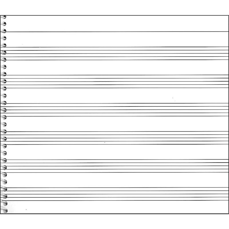 Music Sales Passantino Music Papers No.736 Wide Stave, 8X7, 64 Pages, Spiral