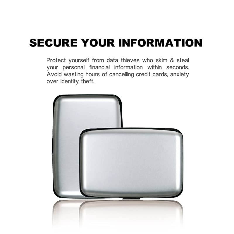 RFID Blocking Credit Card ProtectorRFID Blocking Aluminum Wallets for Women Men Card Holder for Metal ID Credit Cards Case New Upgraded