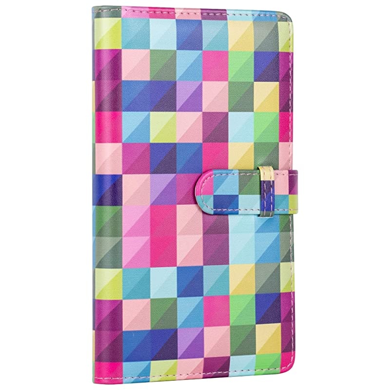 96 Pockets Mini Photo Album for Fujifilm Instax Mini Camera, Polaroid Snap, Z2300, SocialMatic Instant Cameras & Zip Instant Printer (96 Pockets, Color Lattice)
