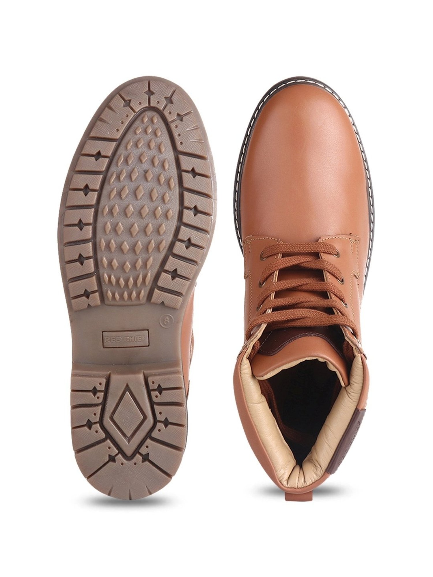 Red Chief Men's Tan Derby Boots