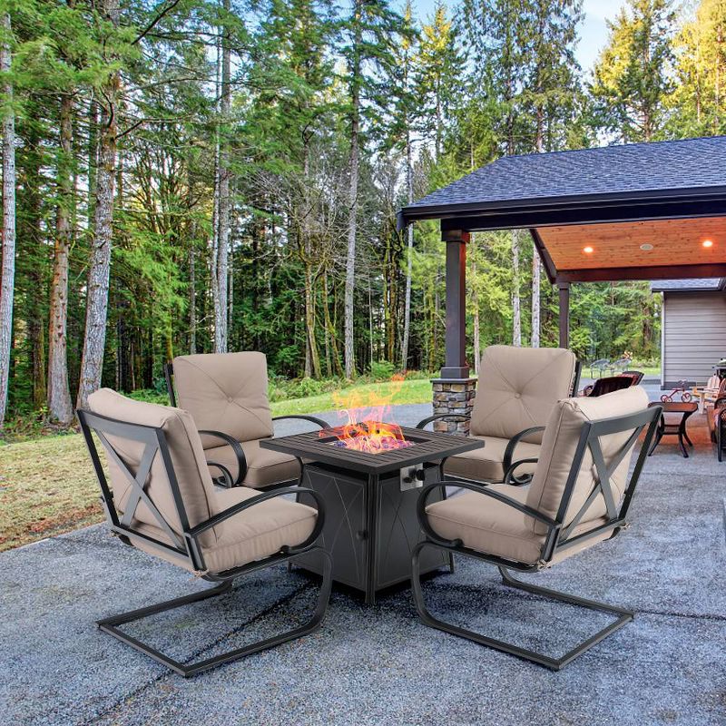 7pc Bridgeport Coastal Dining Set Blue - Royal Garden