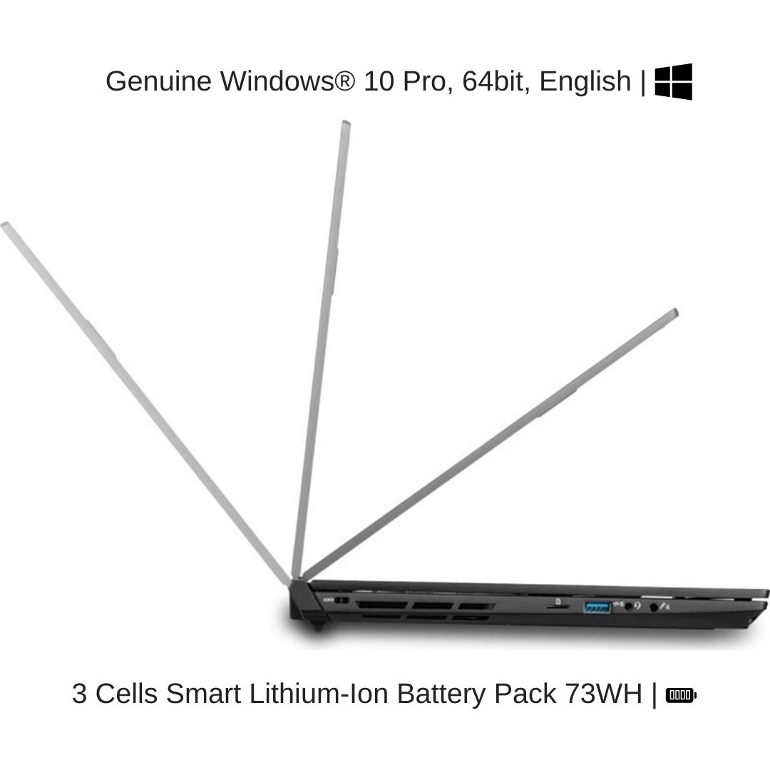 EVOC High Performance Systems PC502B (PC50DR-D) 15.6" FHD 144Hz, 2.2 GHz i7-10870H, RTX 3070, 32 GB 3200MHz RAM, 512 GB PCIe SSD