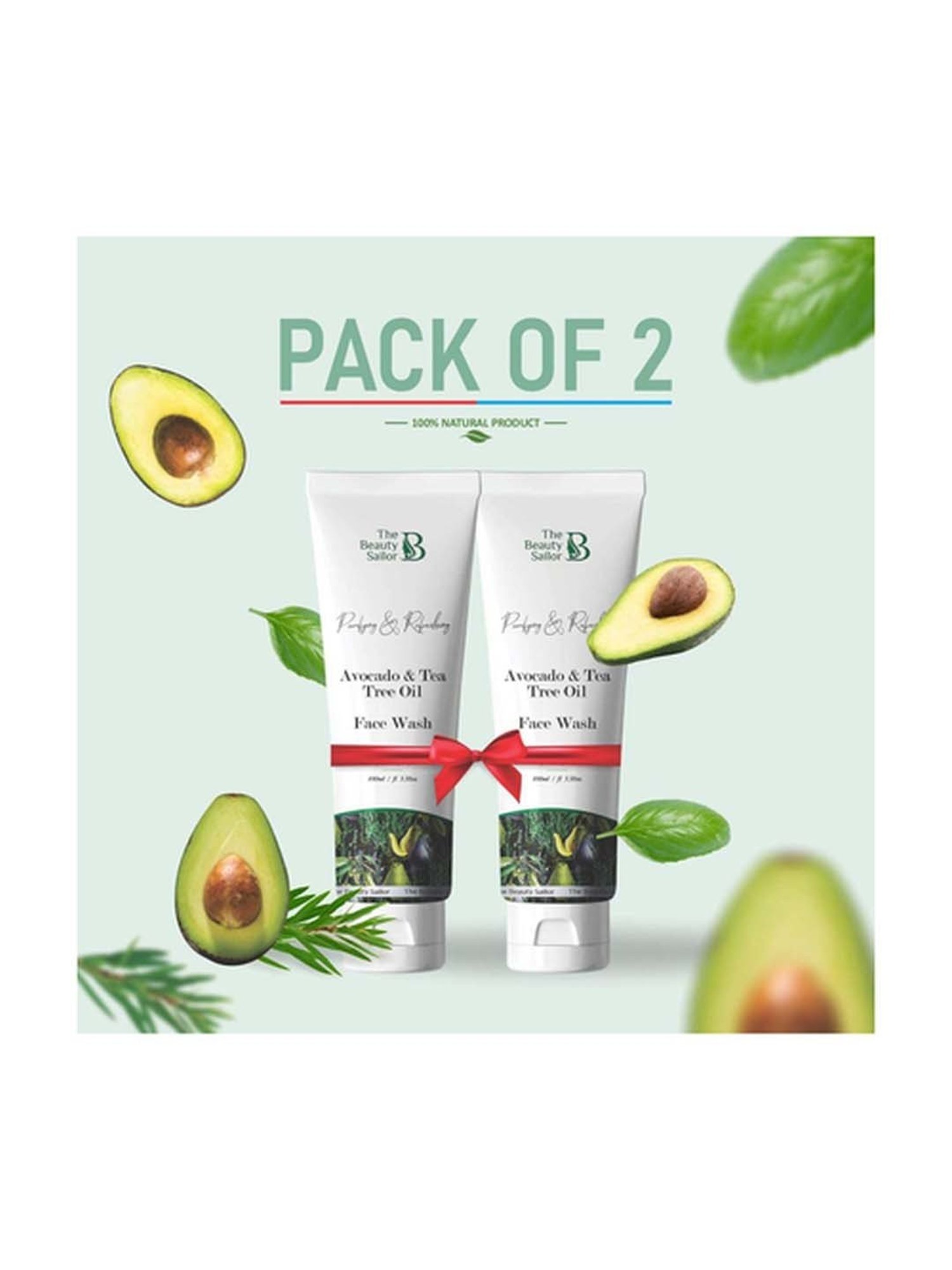 The Beauty Sailor Avocado & Tea Tree Oil Face Wash Pack of 2 - 200 ml