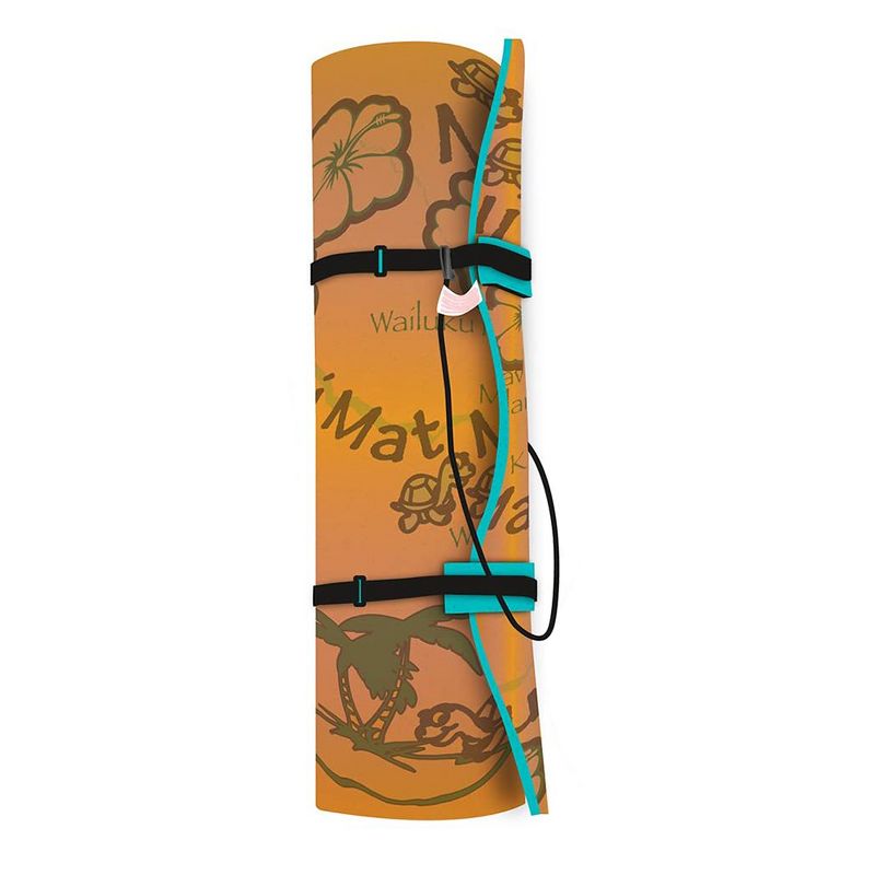 Aqua Lily Pad MM20 Maui 20 Foot Water Playground Floating Foam Island Mat with Pad Protectors and Storage Bag, Orange and Teal