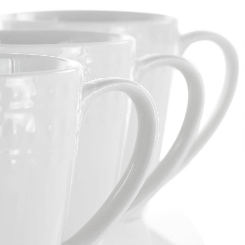 8oz 6pk Porcelain Cara Cup Set White - Elama