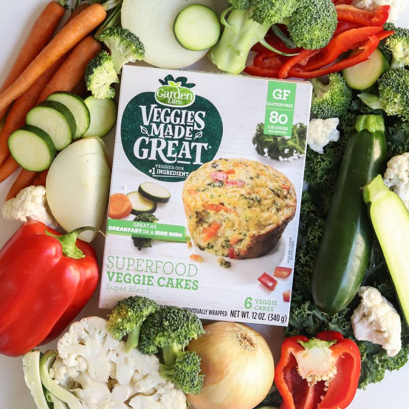 Garden Lites Veggies Made Great Frozen Superfood Veggie Cakes - 12oz/6ct