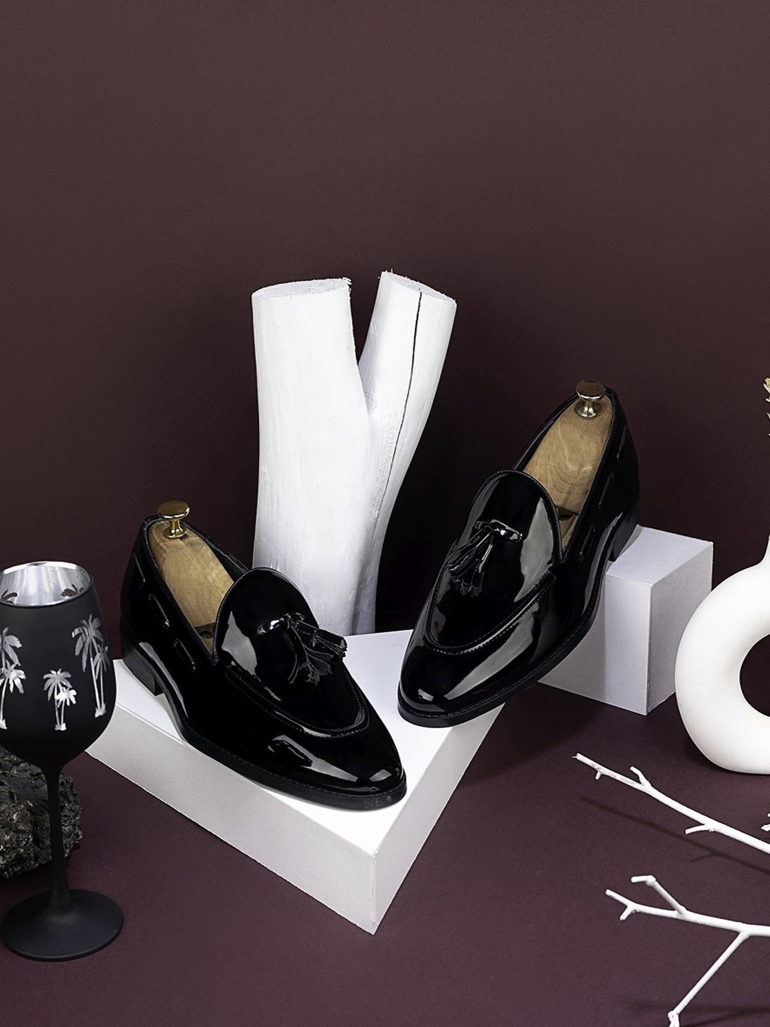 Griffin Men's PHILLIPPE NAPPA Black Boat Shoes