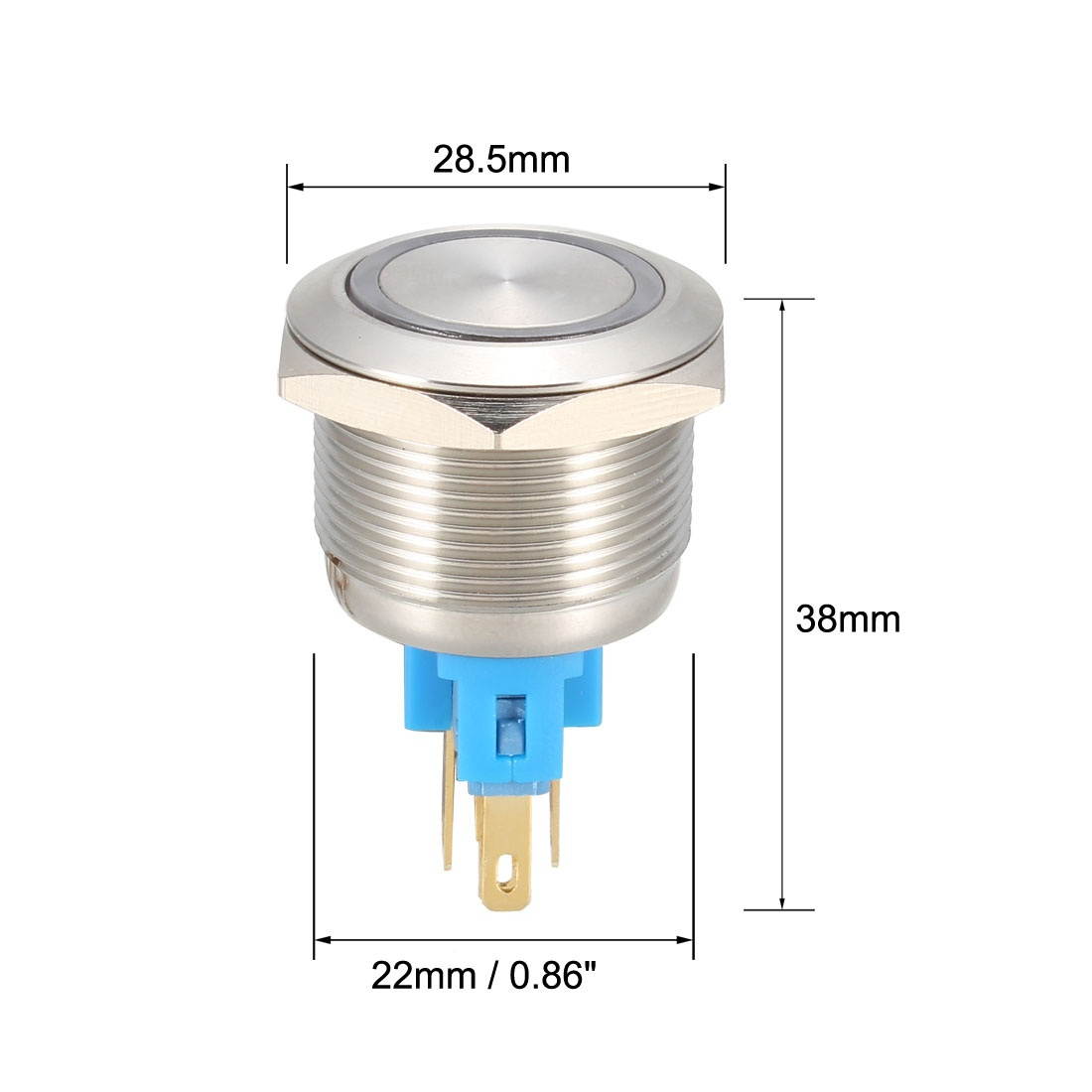 Momentary Switch Push On Push-Off 3A 125VAC