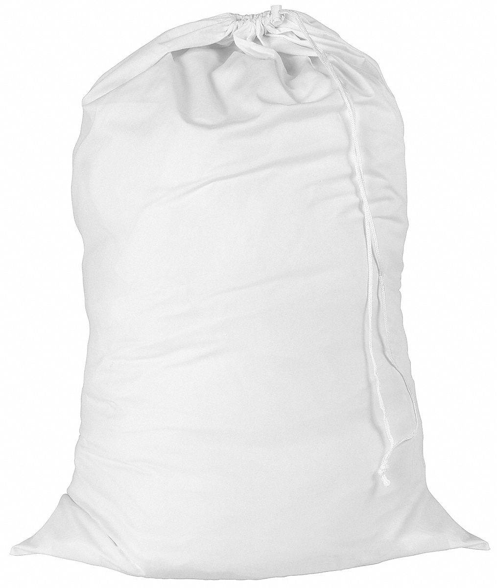HONEY-CAN-DO LBG-01140 Laundry Bag, White, Cotton