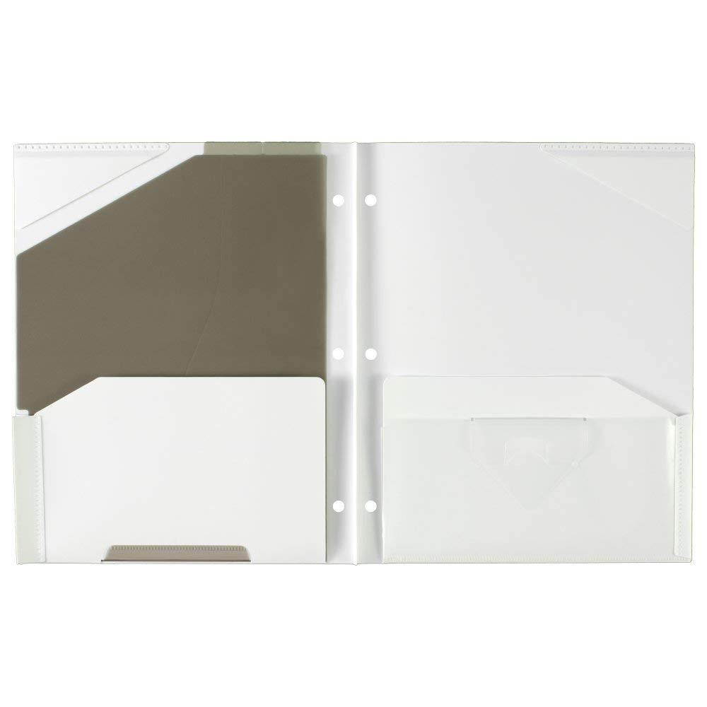 Five Star 2 Pocket Folder with Prong Fasteners, Stay-Put Folders, Folder with Pockets, Color Selected For You (38030)