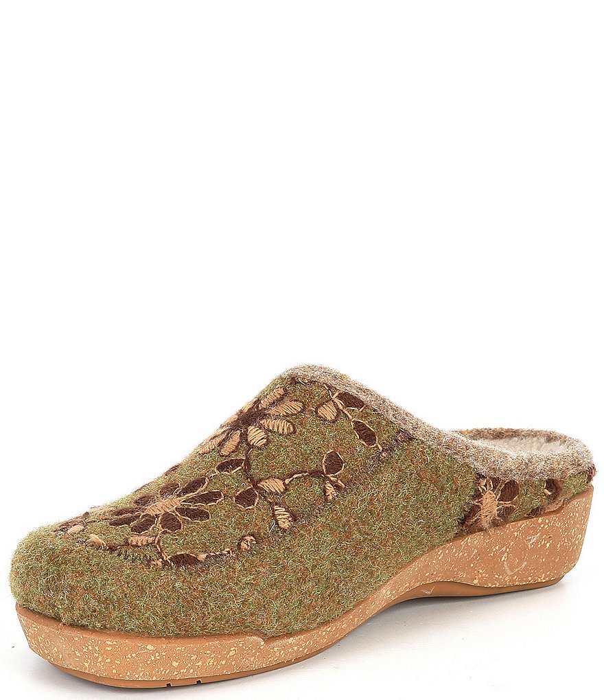 Taos Footwear Woolderness 2 Wool Cork Wedge Clogs