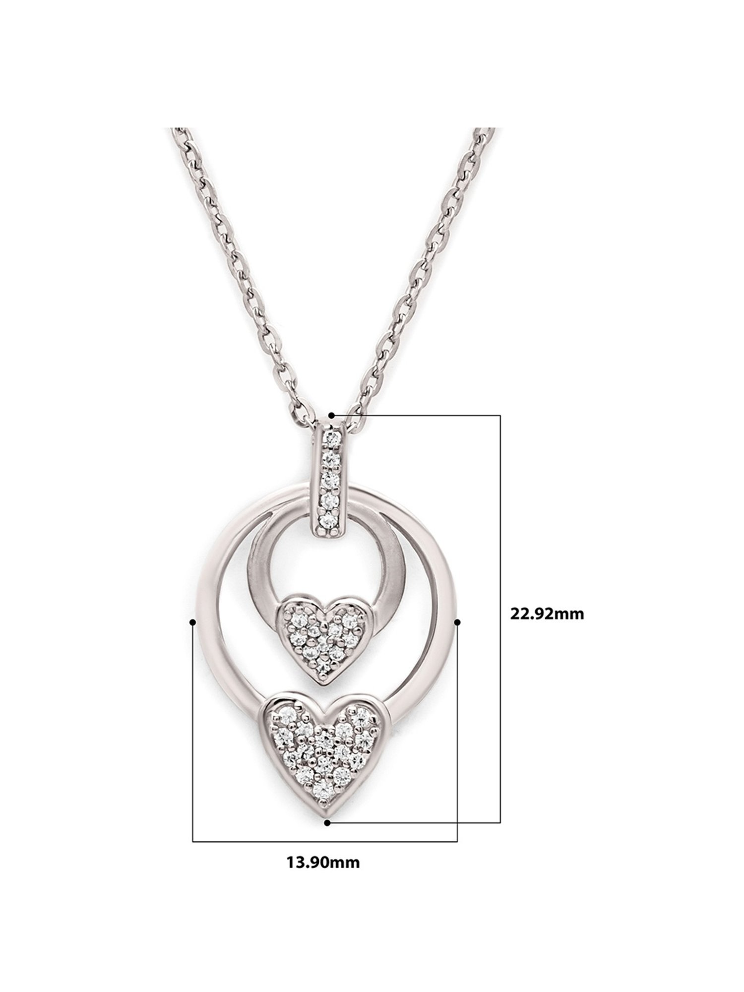 Silberry 92.5 Sterling Silver Love Ringelet Pendant
