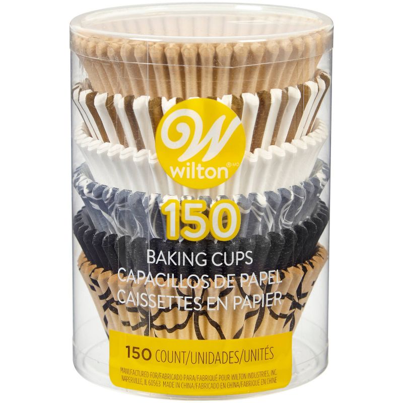 Wilton Black, White & Tan Muffin Cups - 150ct