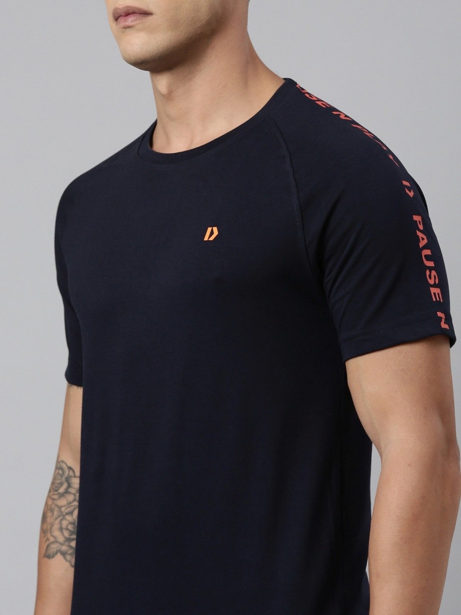 Dixcy Scott Maximus Blue Cotton Regular Fit T-Shirt
