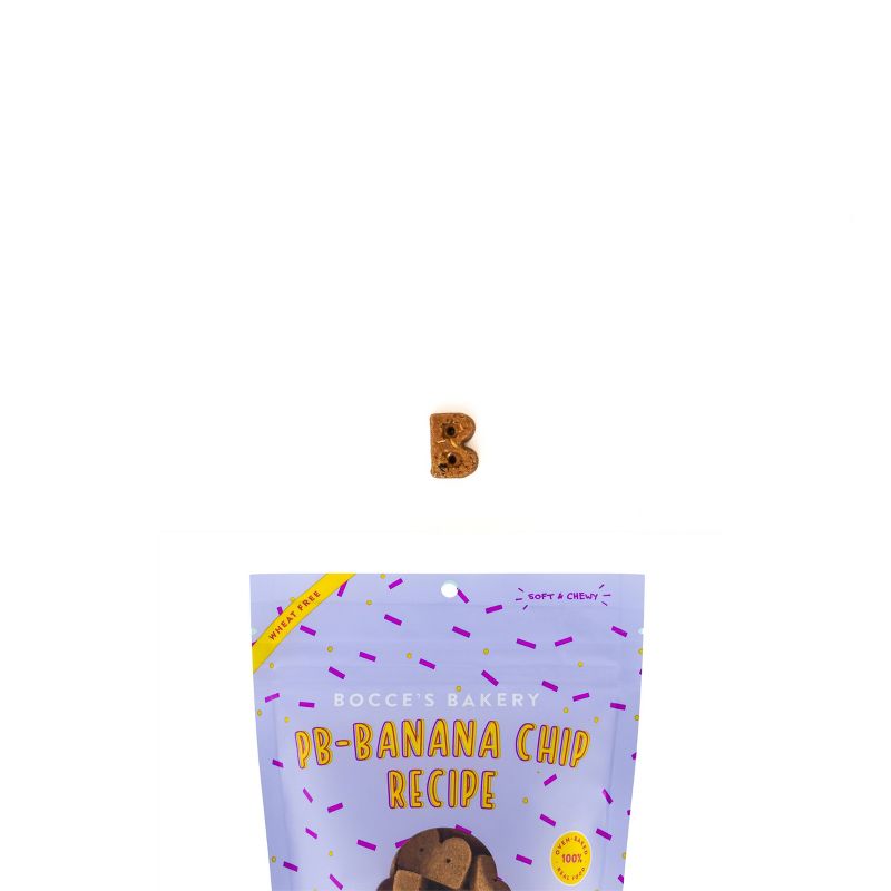 Bocce's Bakery Peanut Butter Banana Chip Soft and Chewy Dog Treats - 6oz