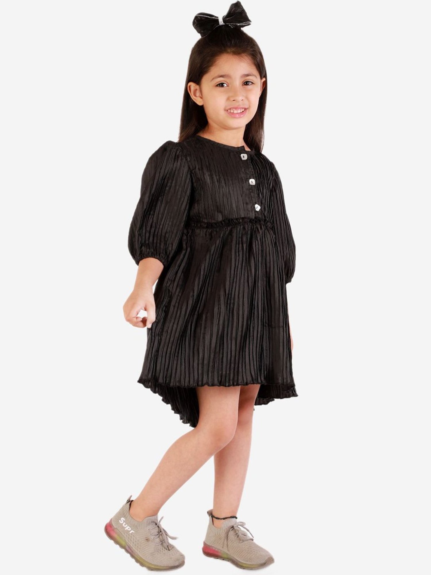 KidsDew Black Regular Fit Dress