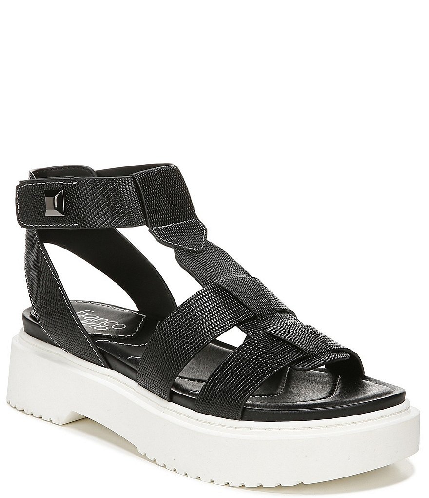 Franco Sarto Wallow Lizard Print Platform Sandals