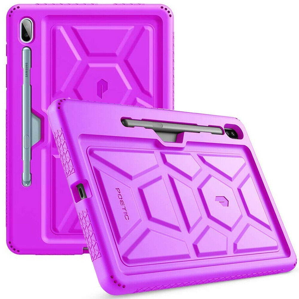 For Galaxy Tab S6 (2019) Tablet Case Silicone Cover w/ Drop Protection Purple