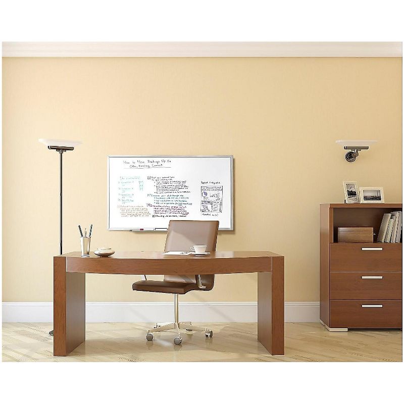 Ghent Non-Magnetic Whiteboard with Aluminum Frame 4'H x 5'W M2454