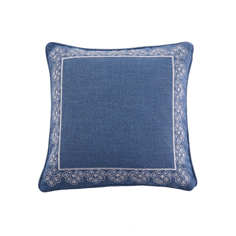 Apolonia Embroidered Border Decorative Pillow - Villa Lugano by Levtex Home