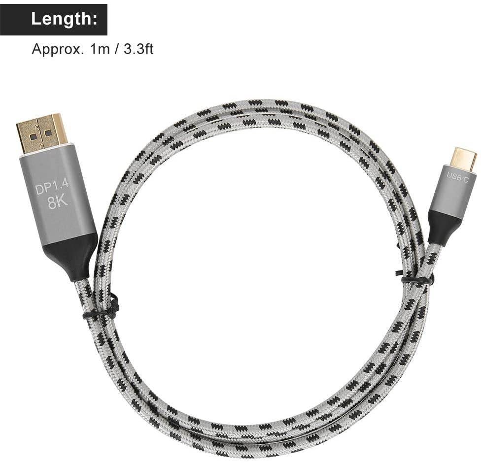 High Definition Video Cable Copper Core of The Cable Wire Supports 7680 x 4320 Resolution Transmission Easy to Carry and Store