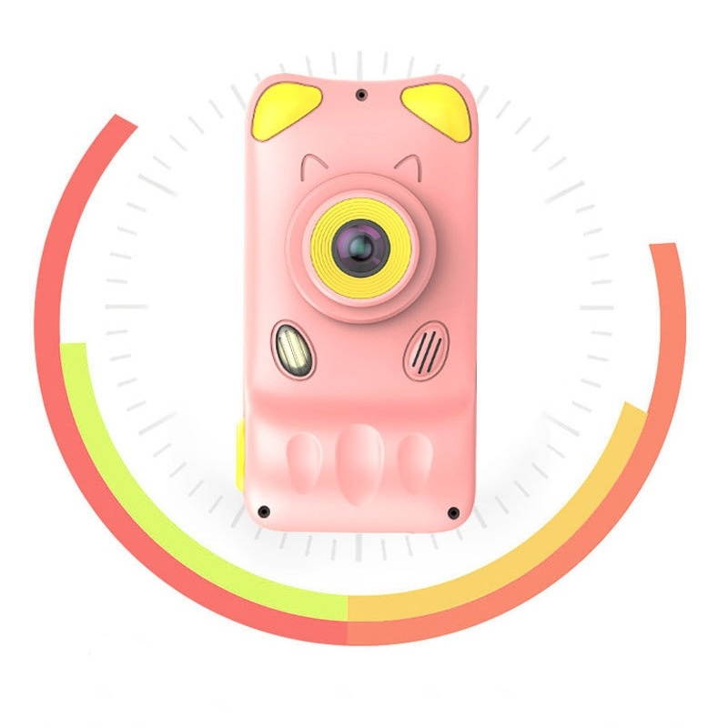 A200L 4.39 inch Cute Cartoon Style High-definition Camera Toy Front and Rear Dual-lens Camera