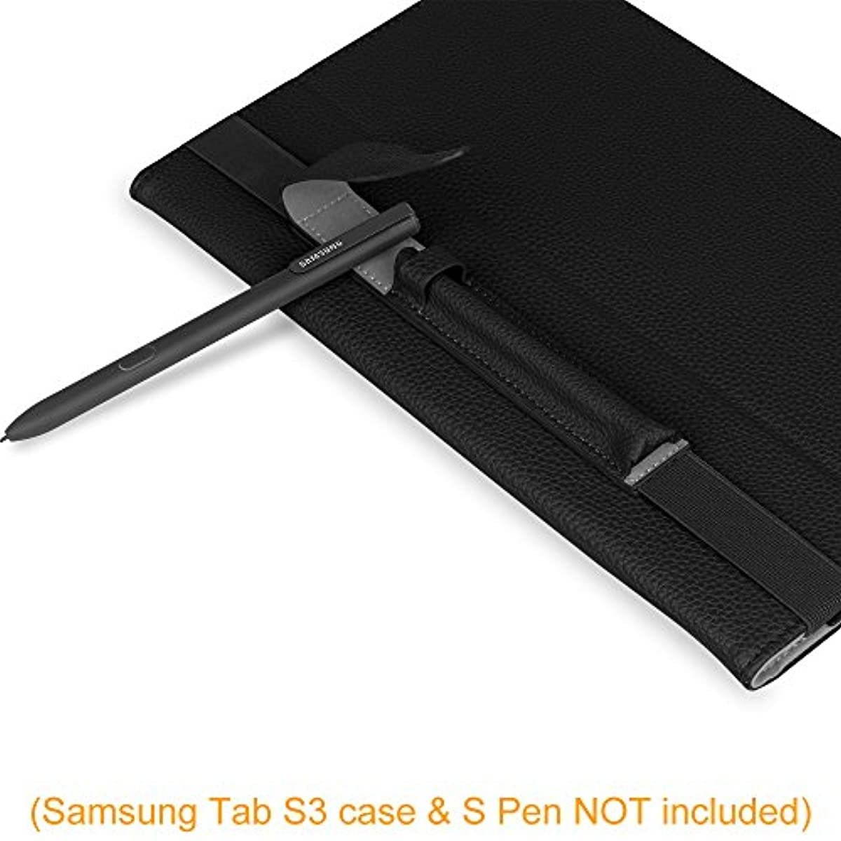 Fintie S Pen Holder for Samsung S Pen (PT860), Premium Vegan Leather Cover Sleeve Pouch Compatible with Galaxy Tab S6 10.5 / Galaxy Tab S4 10.5, Black