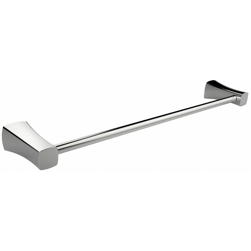24.67" Single Rod Rust Resistant Towel Rack Chrome - American Imaginations