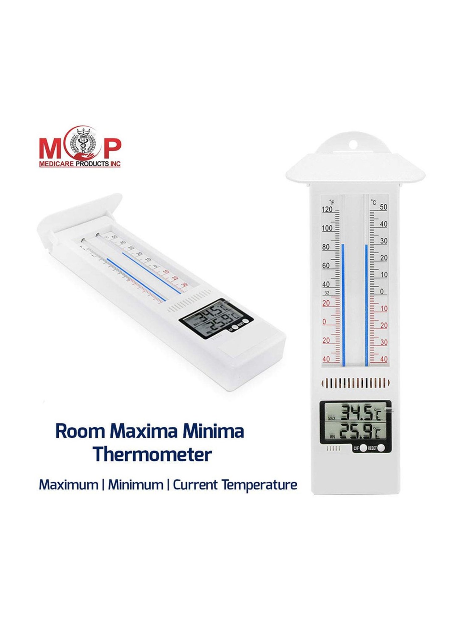 MCP TH-034 Digital Room Maxima Minima Thermometer (White)
