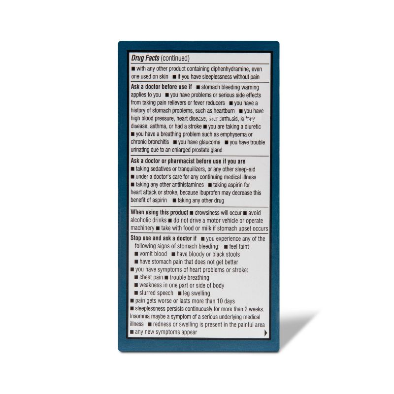 Ibuprofen (NSAID) PM Pain Reliever & Nighttime Sleep Aid Softgels - 40ct - up & up™