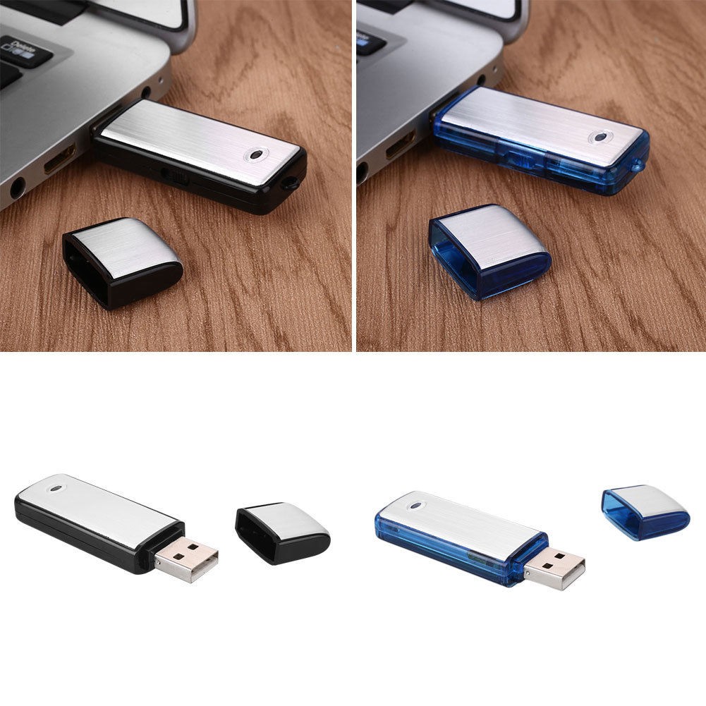 USB 4GB 2in1 Mini USB Spy Digital Pen audio Voice Recorder Flash Drive Support U disk function