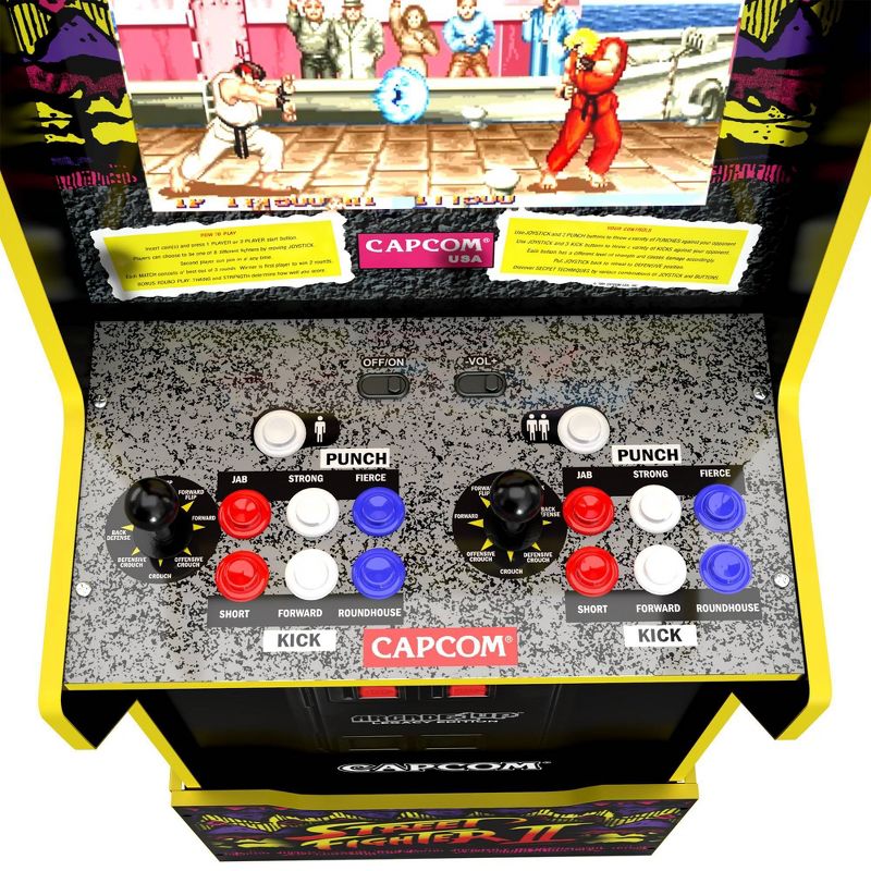 Arcade1Up Capcom Street Fighter II Home Arcade with Riser