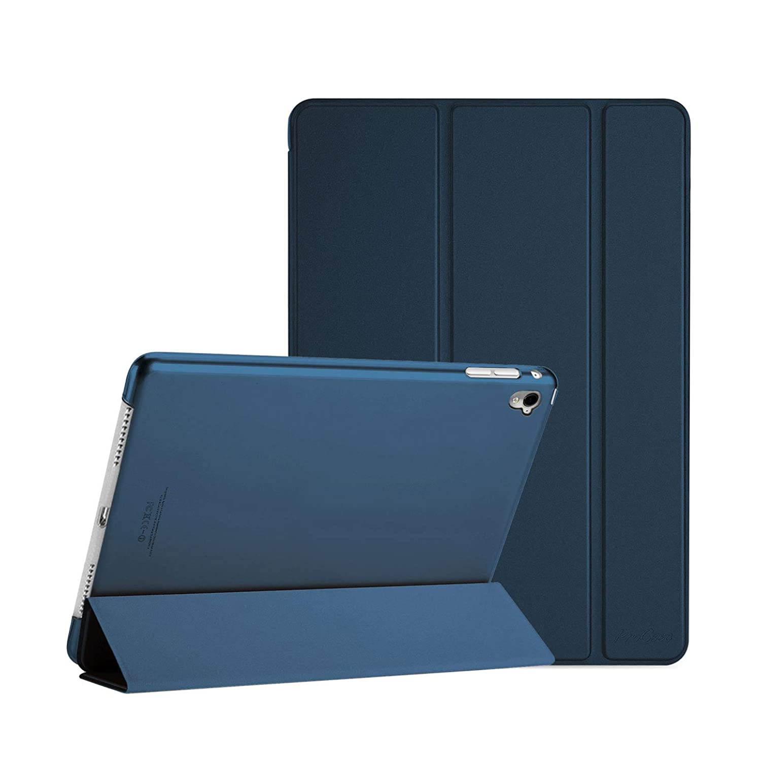 ProCase iPad Pro 9.7 Case 2016 (Old Model), Ultra Slim Lightweight Stand Smart Case Shell with Translucent Frosted Back Cover for Apple iPad Pro 9.7 Inch (A1673 A1674 A1675) -Navy