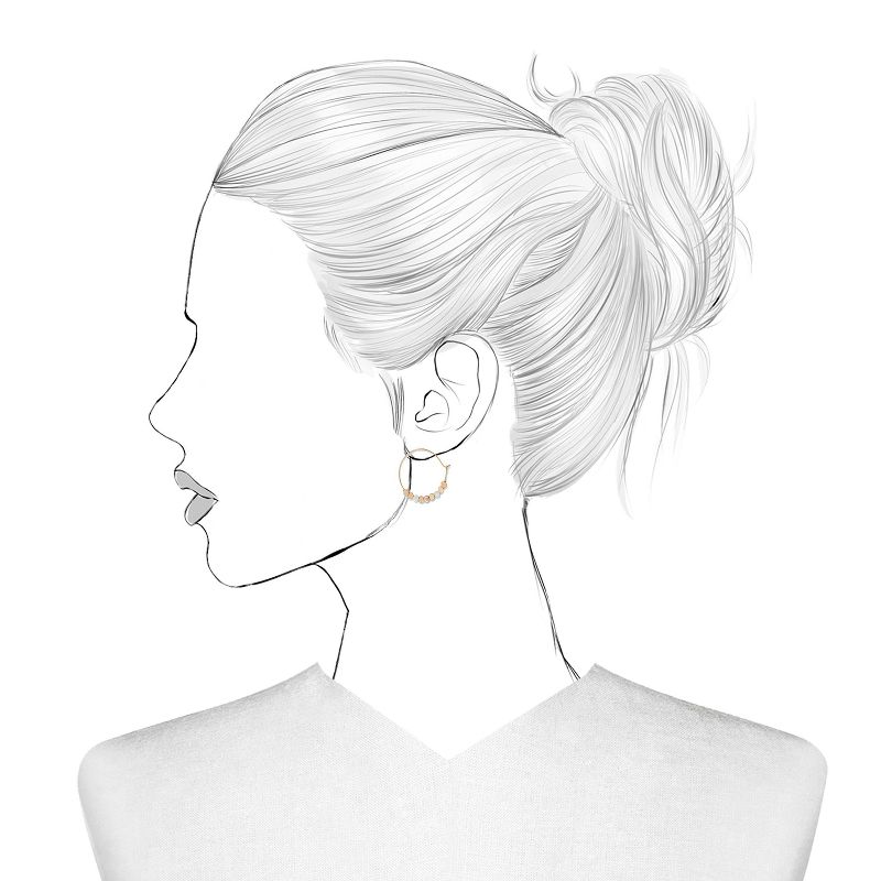 Medium Flat Hoop Earrings - A New Day™ Silver