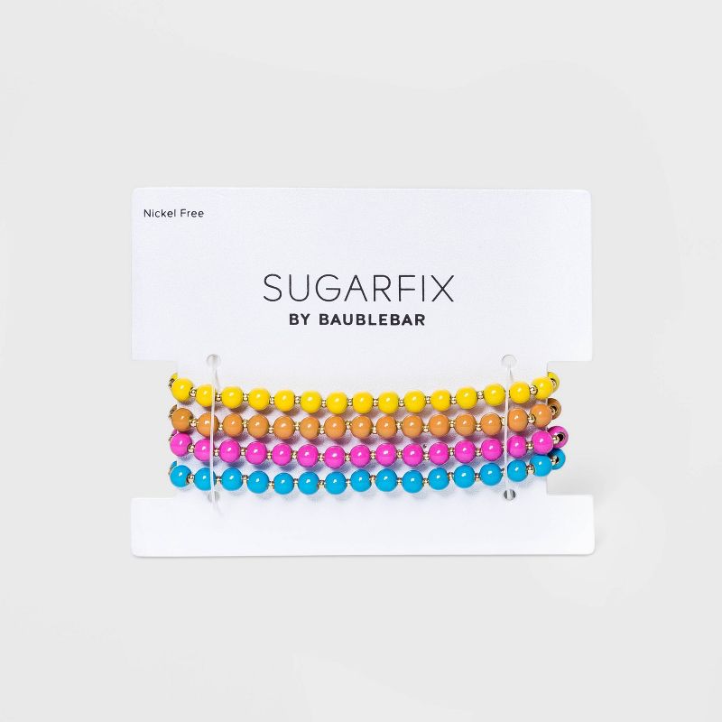 SUGARFIX by BaubleBar Colorful Beaded Bracelet Set