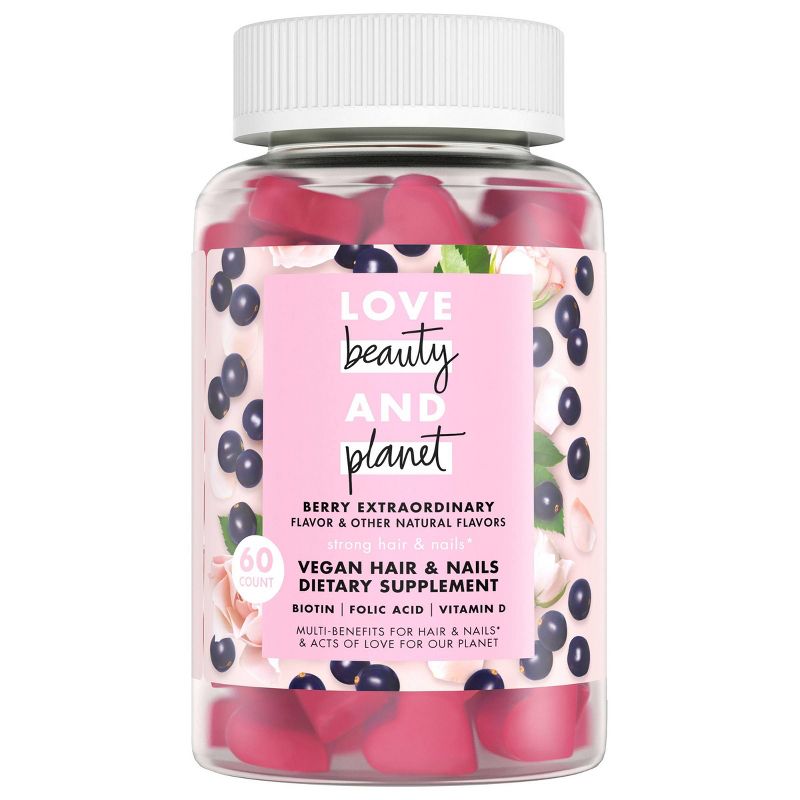 Love Beauty and Planet Multi-Benefit Vitamins Dietary Supplement - Berry Extraordinary – 60ct
