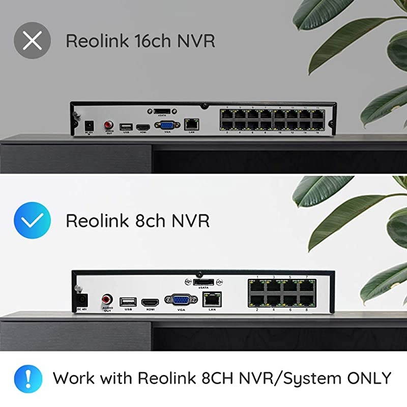 4K Ultra HD 8MP Addon Outdoor Security Camera POE IP Camera H265 ONLY Work with  8MP POE Camera System and  NVR Onvif Incompatible B800