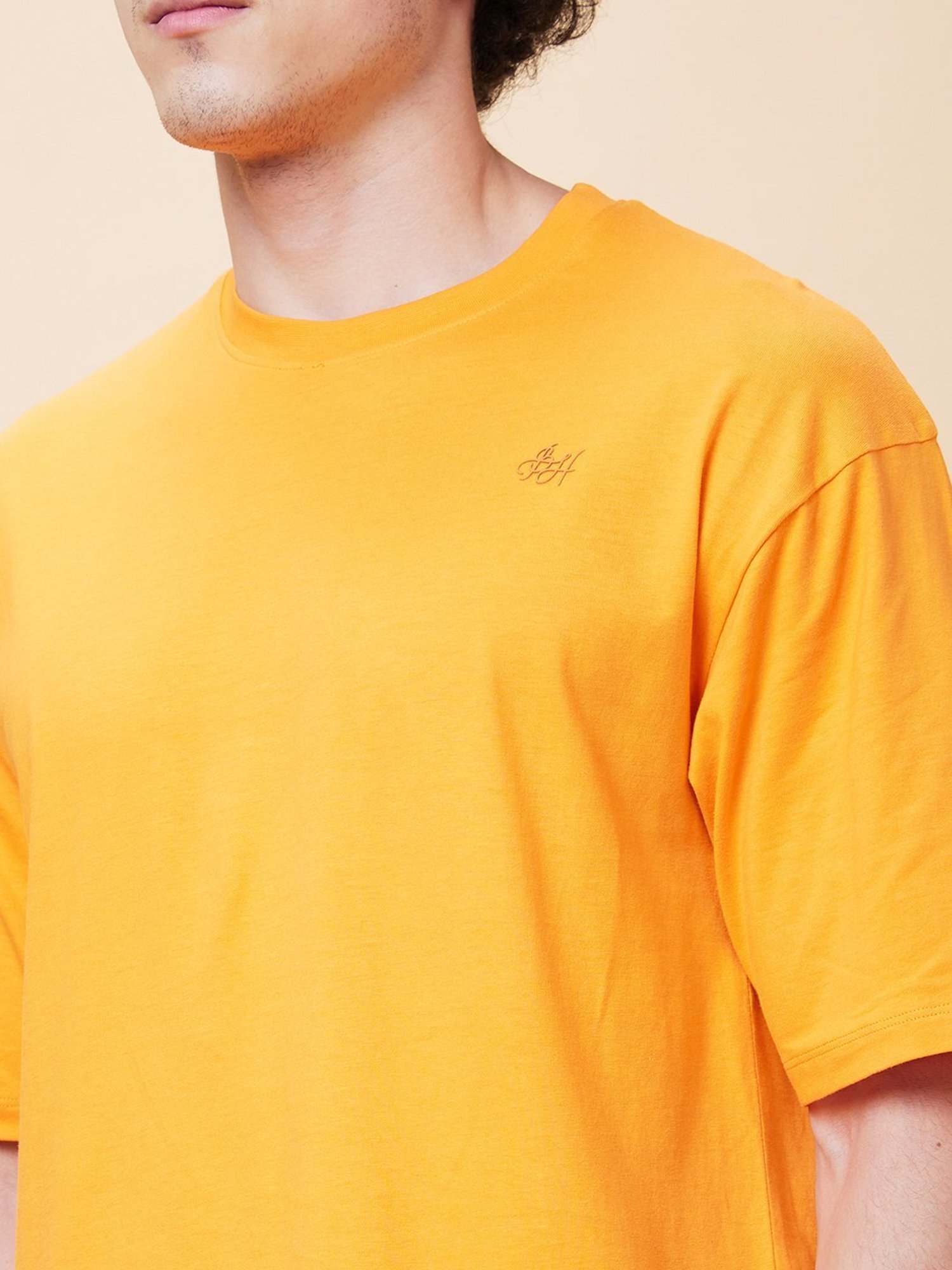 Being Human Orange Regular Fit T-Shirt