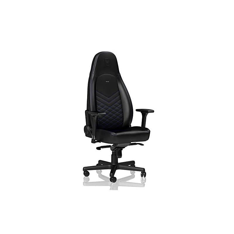 ICON Gaming Chair - Office Chair - Desk Chair - PU Faux Leather - Black/Blue