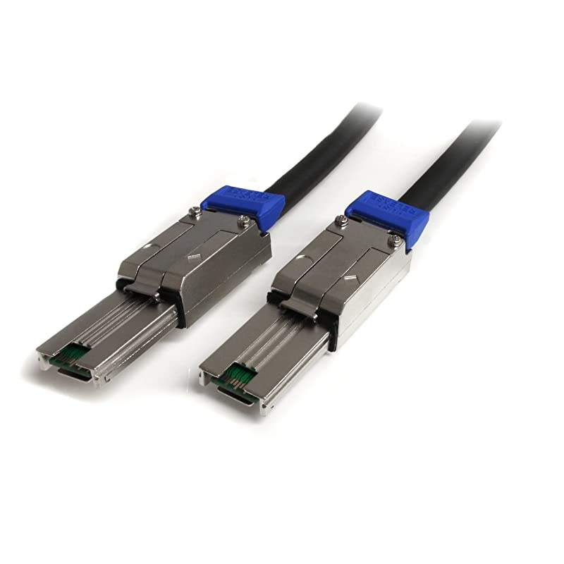 com 3m External Mini SAS Cable Serial Attached SCSI SFF8088 to SFF8088 2x SFF8088 M TAA Compliant 3 meter Black ISAS88883