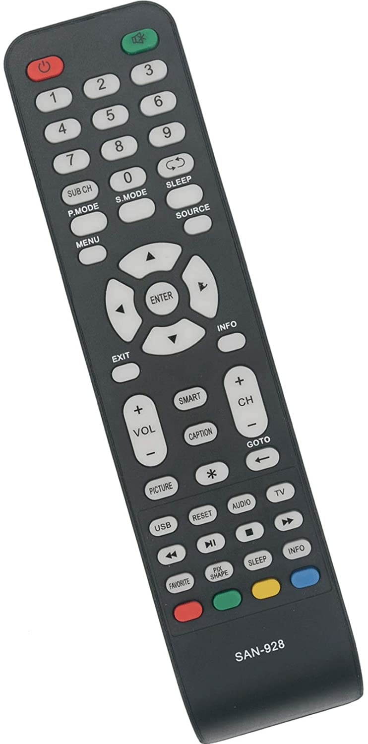 Universal Replace Remote Control fit for Sanyo LED LCD Smart TV NH312UP NH311UP NH316UP NH316UD NH414UD NH432UD GXEA GXGA GXHA GXJA GXFA GXEC GXDB GXCF GXCC GXCB GXCA GXBM GXBG GXBD GXBE MC42NS00