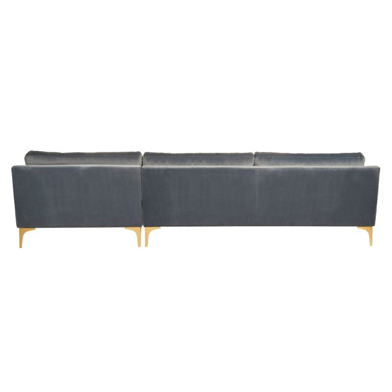 Brayson Chaise Sectional Sofa Dusty Blue - Safavieh