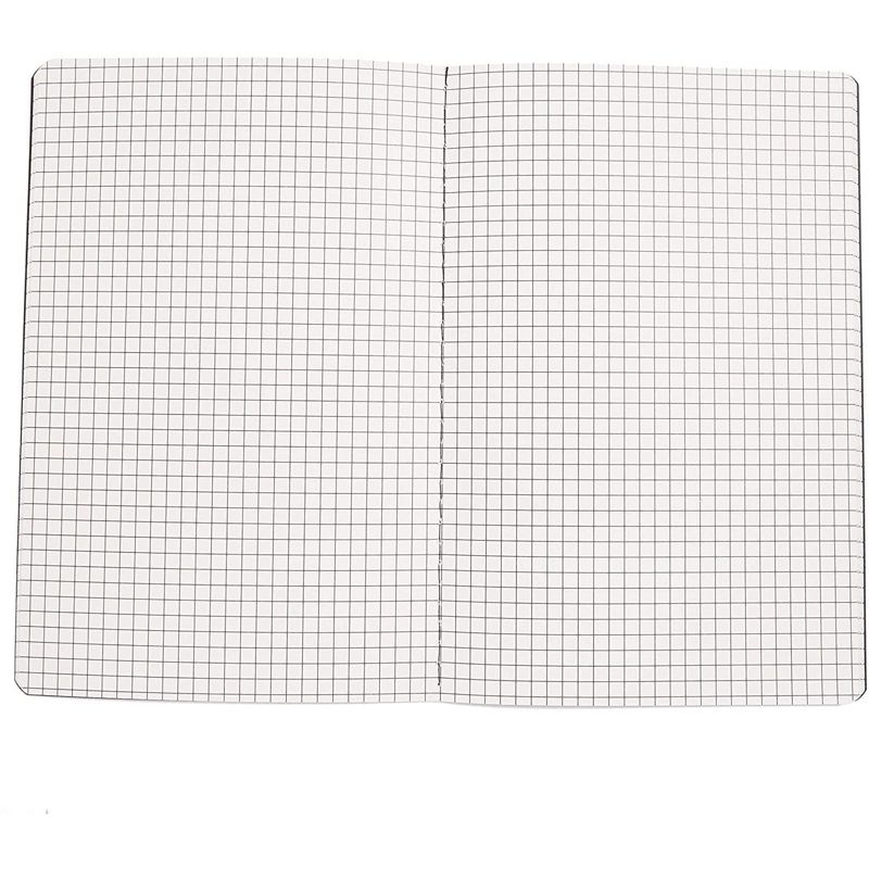 Paper Junkie 12 Pack Black Kraft Notebook Journals with Graph Paper (5.5 x 8 Inches)
