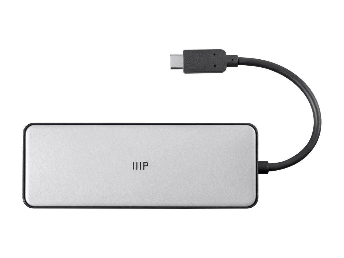 Monoprice USB-C to HDMI, VGA, USB 3.0, RJ45 Gigabit Ethernet and USB-C Female Travel Dock