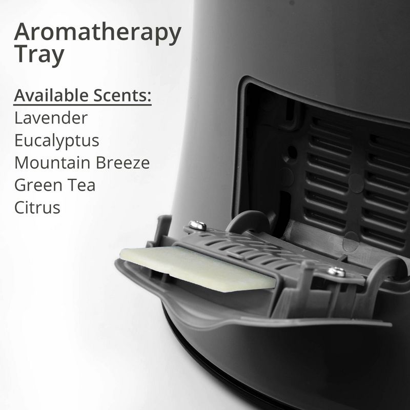 Air Innovations 2.15 Gal Ultrasonic Cool Mist Humidifier with Aroma Tray Black